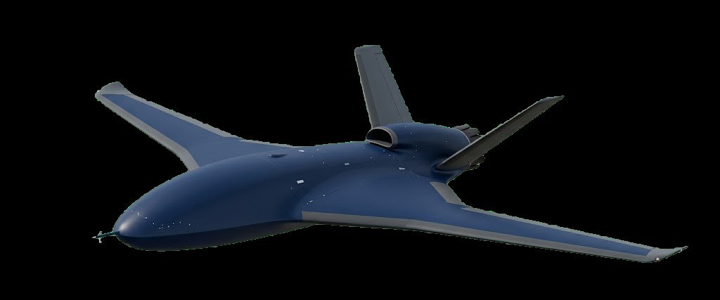 JetStrike blended-body twin V-tail UAV